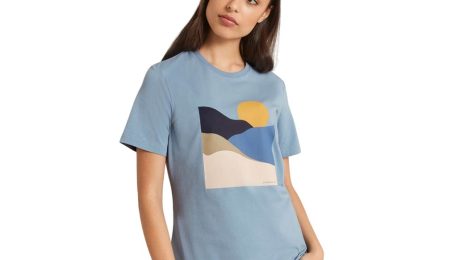 Kathmandu Layered Landscape Print majica