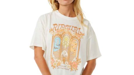 RIP CURL - ženska majica s kratkimi rokavi - Tropical Tour Heritage Tee