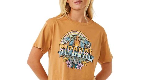 RIP CURL - ženska majica s kratkimi rokavi - Block Party Crop Tee