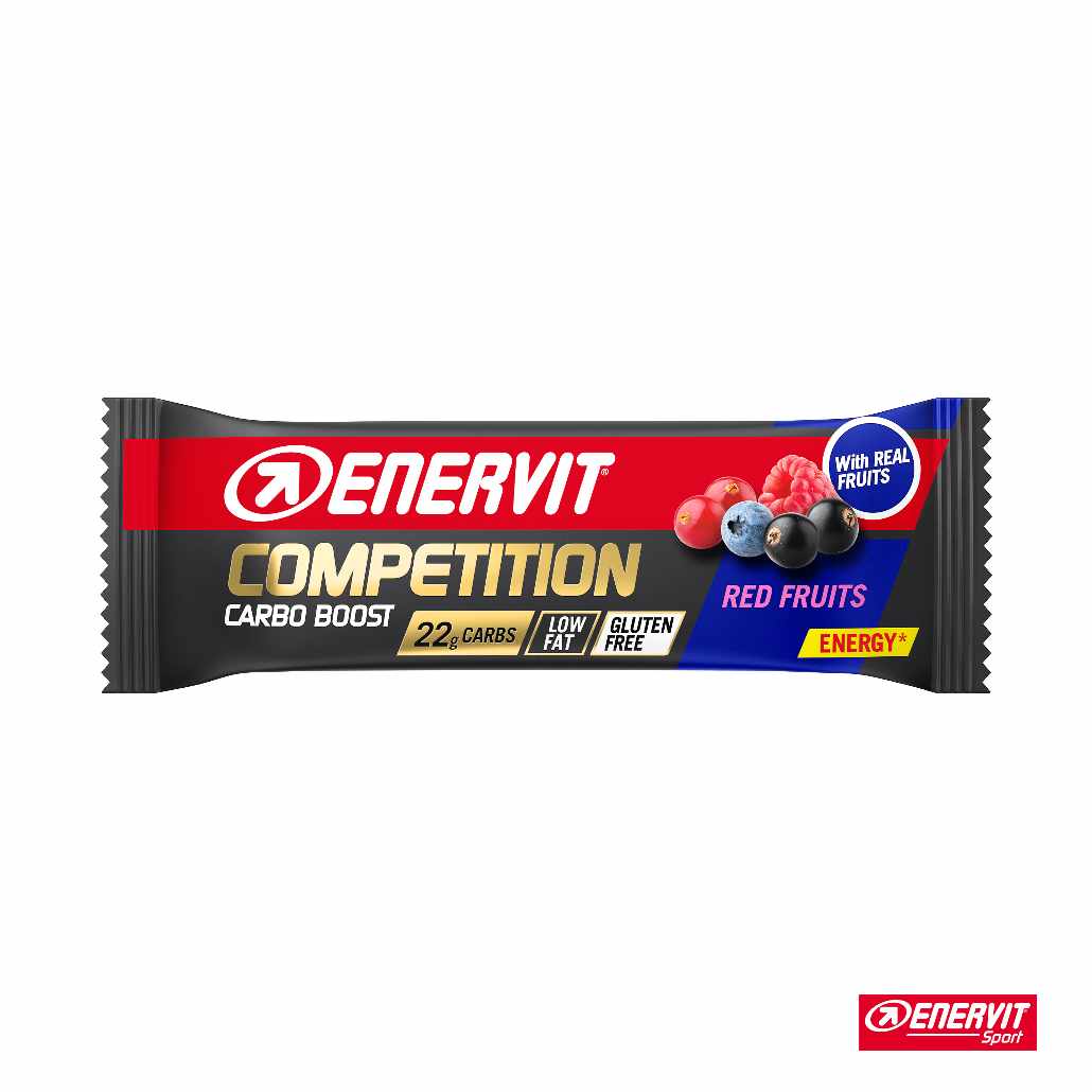 ENERVIT Sport - Energijska ploščica Competition; 30 g - Rdeče sadje