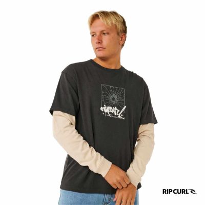 RIP CURL - moška majica z dolgimi rokavi - Inner Visions Smashed L/S Tee
