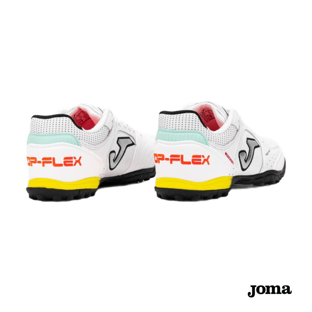 Moški turf nogometni copati Joma Top Flex 2602 White Turf - slika 4