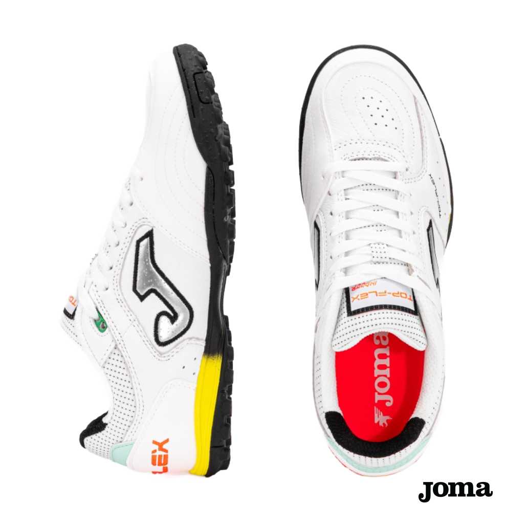 Moški turf nogometni copati Joma Top Flex 2602 White Turf - slika 5